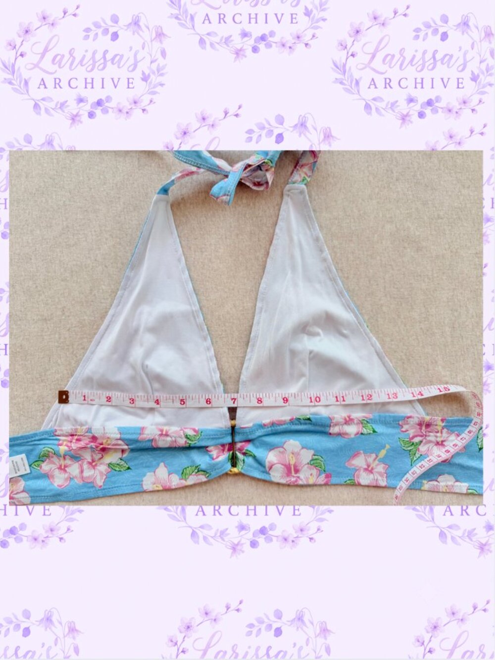 dELiA*s by Dolls Kill | "Long Hot Summer" Hibiscus Two-Piece Set | Size XS - Picture 12 of 16